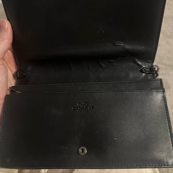 Coach Black Leather Crossbody Bag - Picture 5 of 6